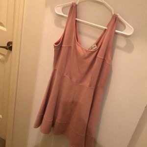 Pale pink mini flow dress